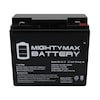 Mighty Max Battery 12V 18AH F2 SLA Replacement Battery for Emergi-lite JSM14 JSM9 JSM91 ML18-12F283